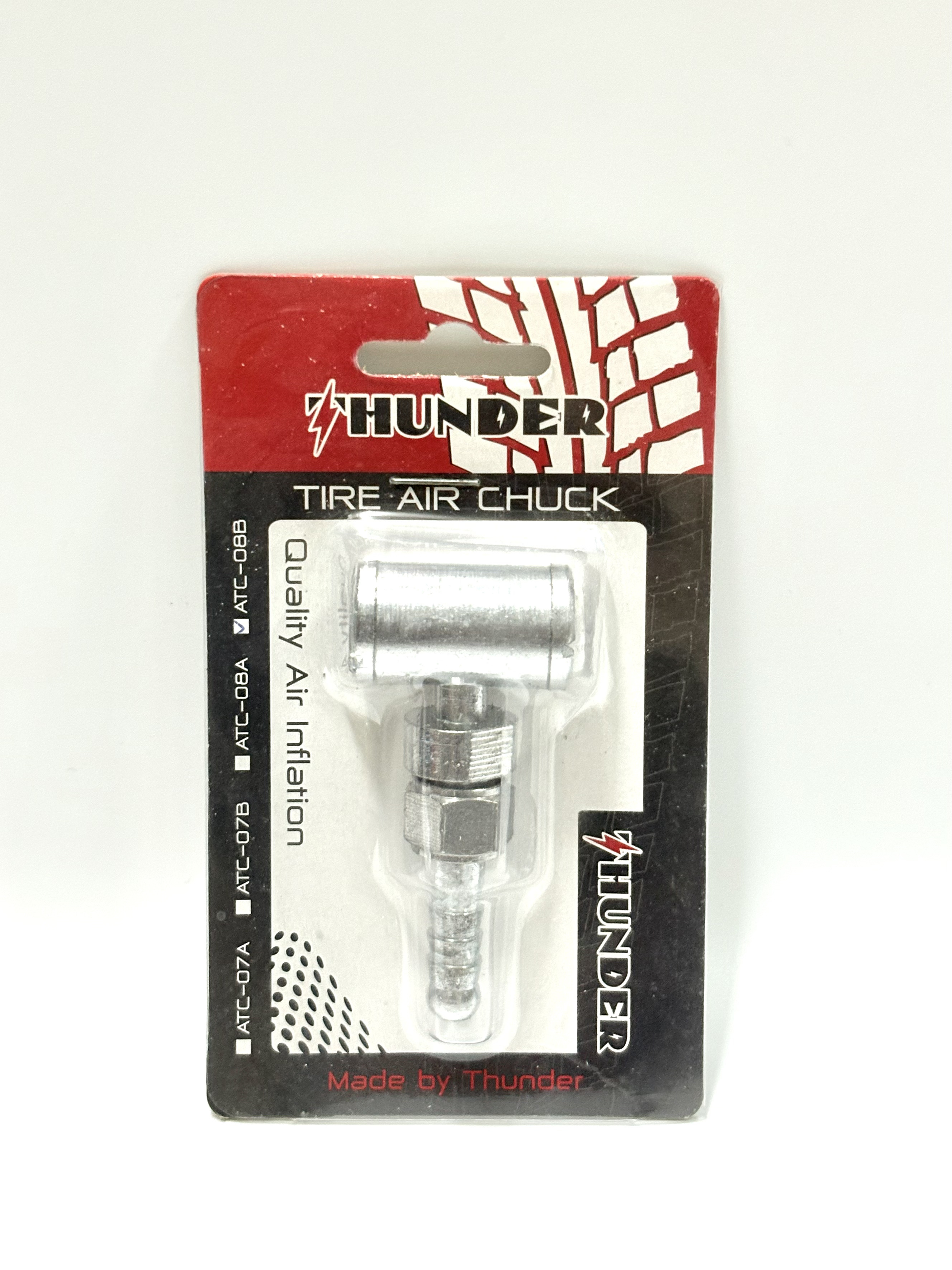 หัวเติมลมสั้น 2 ทาง แบบเสียบสาย THUNDER